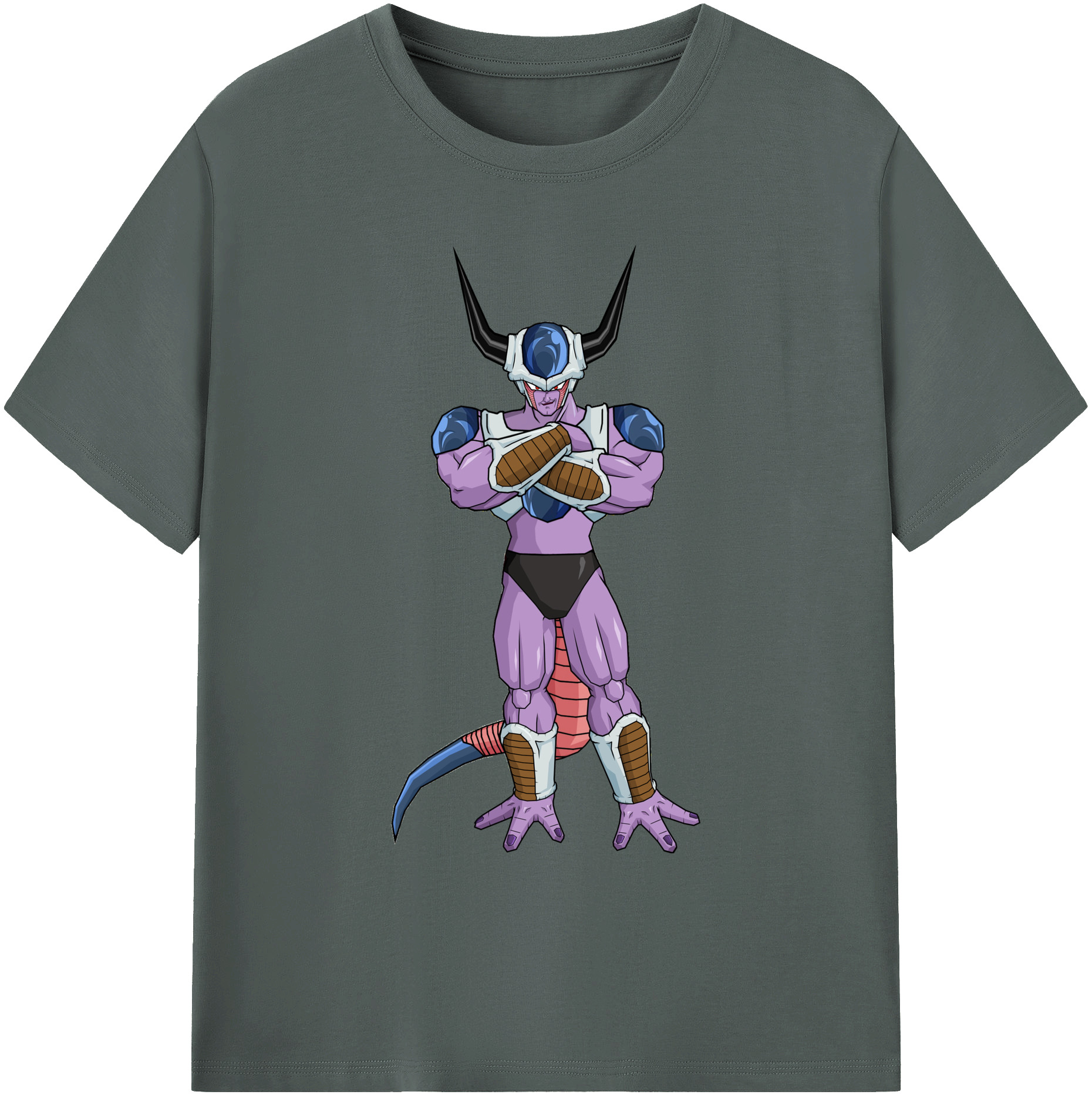 （画像用） ドラゴンボール フリーザ DRAGON BALL Frieza 綿100％ メンズ半袖Tシャツ｜肌触りやわらか＆通気性